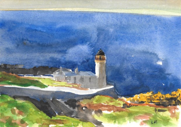 Isle of May, the Low Light, where we stay, 14.5x20.5cm