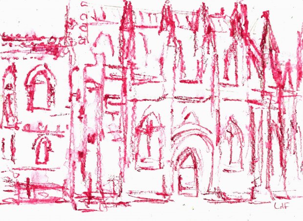 Rosslyn Chapel, 14x19cm