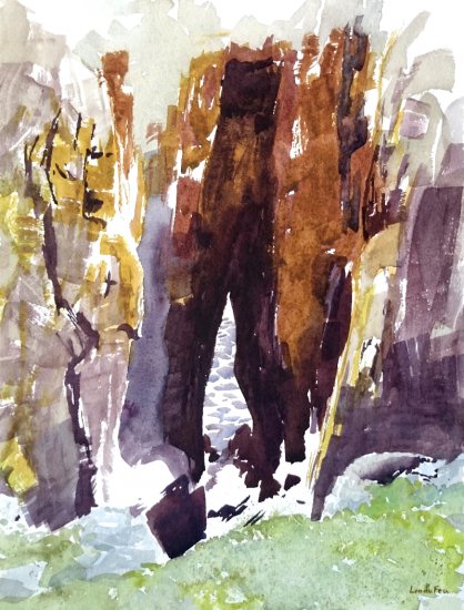 island archway, 31x24cm
