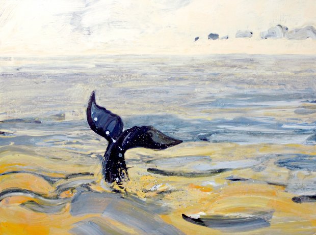 the whale, 50x70cm