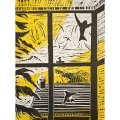 Leo du Feu, Summer Skies, linocut, 20x15cm